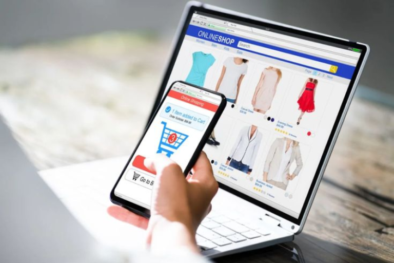 Screenshot of a modern e-commerce website developed using AngularJS, showcasing a responsive design with a user-friendly interface optimized for fast loading and mobile navigation.