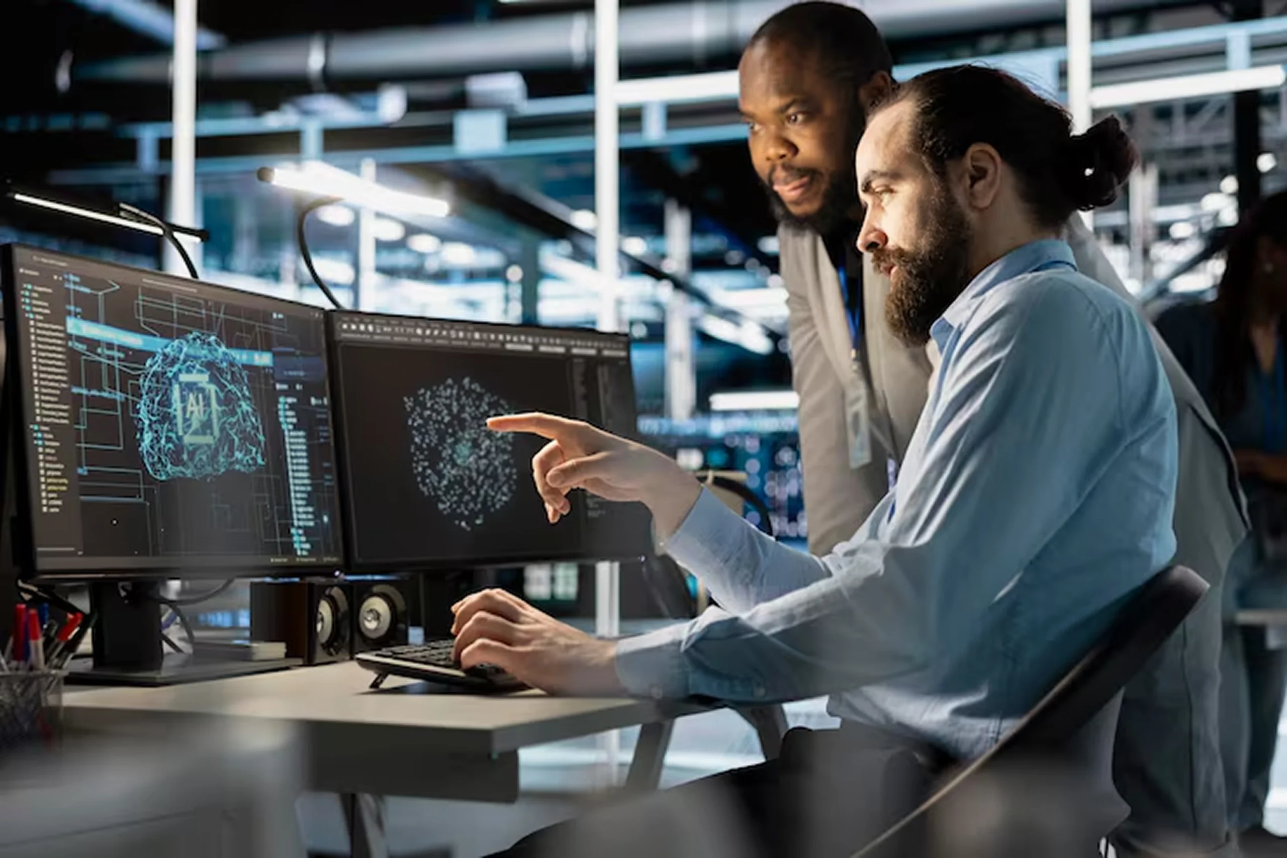 Our AI software development services include seamless AI model deployment into live environments, ensuring that the models are fully integrated into real-world applications. As part of our AI custom software development, we monitor the deployed models to ensure they perform reliably over time. This continuous monitoring allows us to address any issues promptly and optimize the model's performance, ensuring it consistently meets business needs. With our AI software development solutions, your AI systems are set up for long-term success, driving efficiency and delivering real value to your operations.